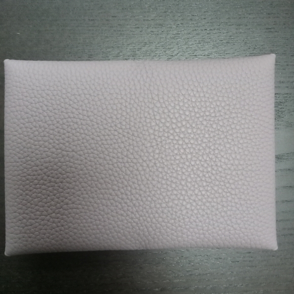 DUYP Dress Up Your Purse Leather CARD HOLDER COMPACT WALLET GRAY/LAVENDAR - Picture 7 of 8